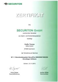 BMA I Securiton Securifire Software I Securiton I Zertifikat I Graffa_Thomas I 2015.11.12_1